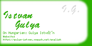 istvan gulya business card